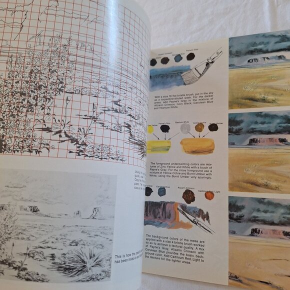 6 Drawing Vintage Book Lot Learn To Draw Sewell Foster Scheewe Trees Watercolor - Picture 9 of 15